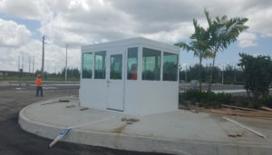 guard booth installation