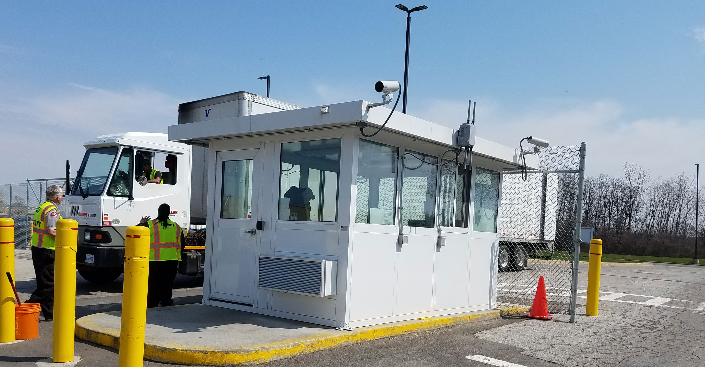 Parking Booth with Security Systems